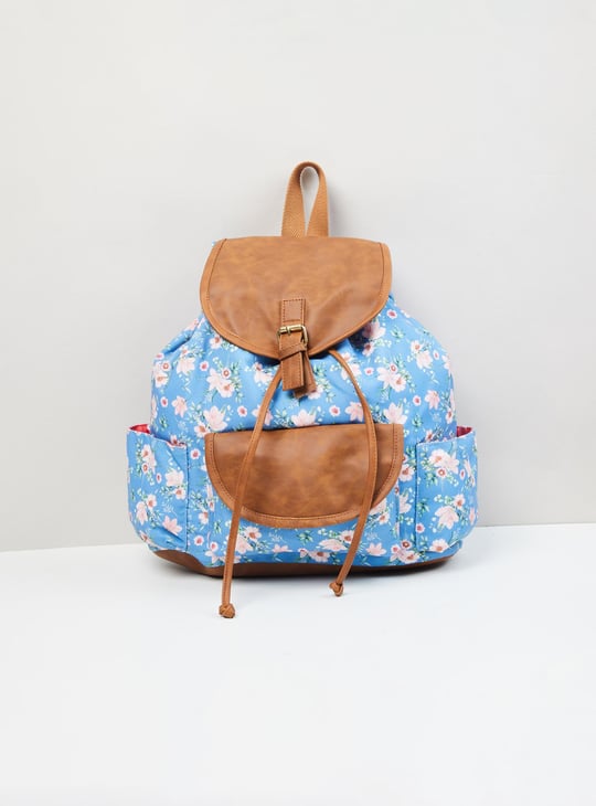 Women Floral Printed Backpack 