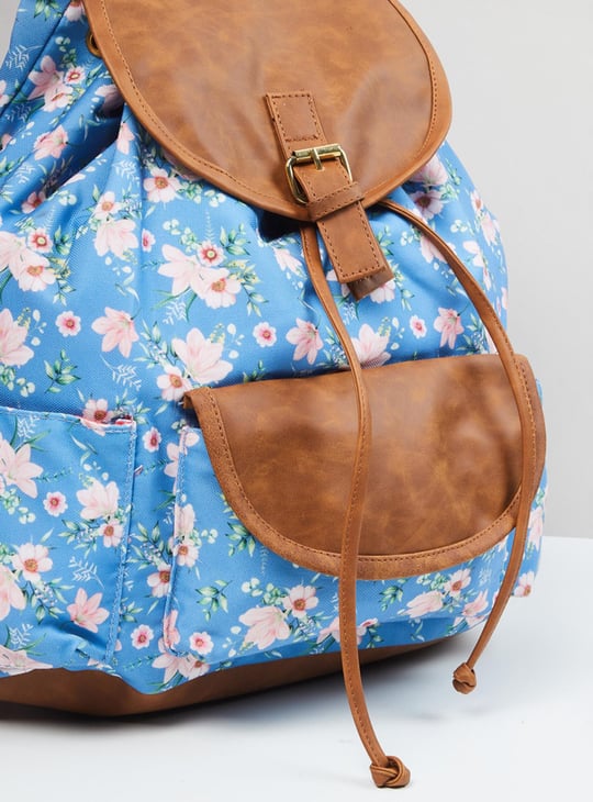 Women Floral Printed Backpack 