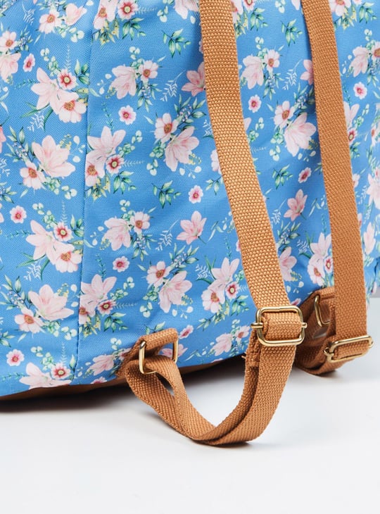 Women Floral Printed Backpack 