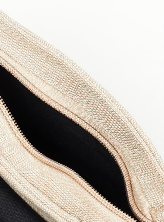 Women Embroidered Magnetic Closure Sling Bag 