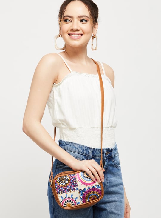 Women Printed Sling Bag 