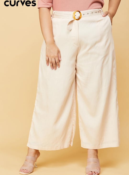 Women Solid Cropped Culottes 