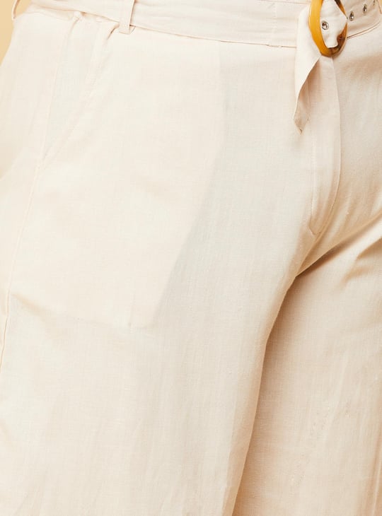 Women Solid Cropped Culottes 