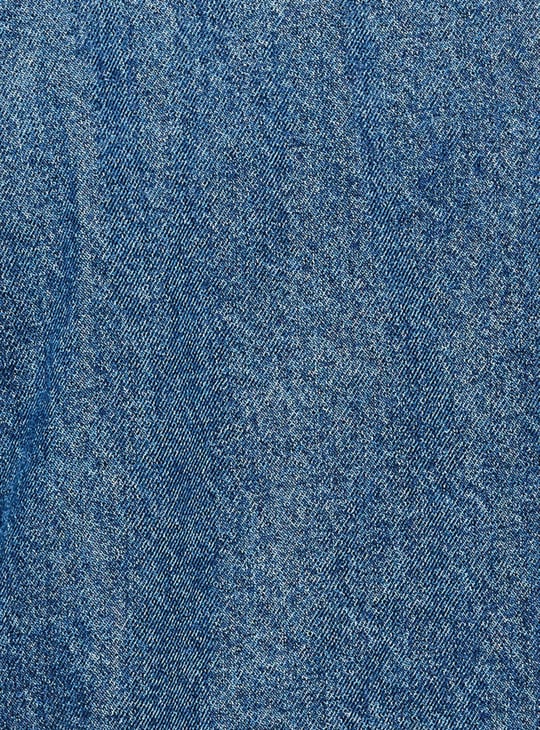 Men Solid Denim Jacket 