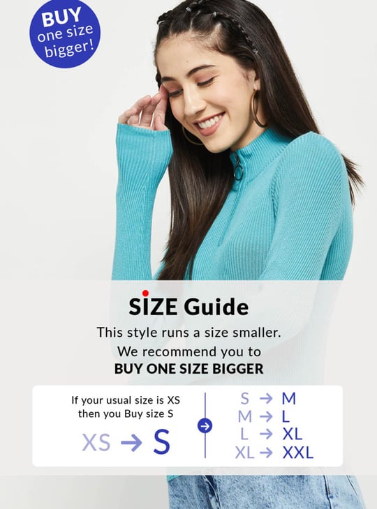 Women Solid High Neck Sweater