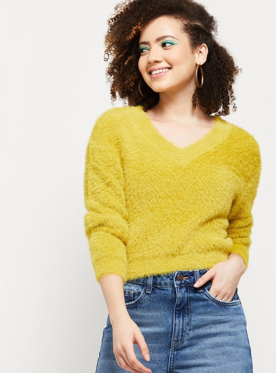 Women Textured Lightweight Sweater