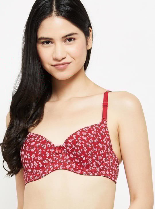 Women Printed Padded T-shirt Bra