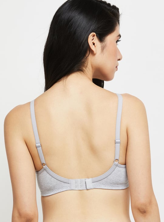 Women Solid Lightly-Padded Bra - Pack of 2 