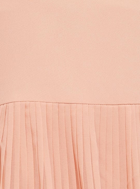 Women Floral Embroidered Layered A-line Dress 