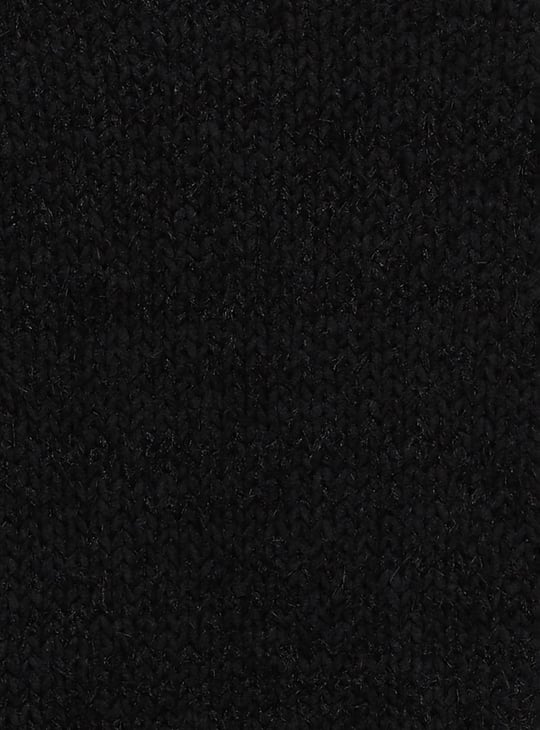 Women Textured Knit Collared Cardigan