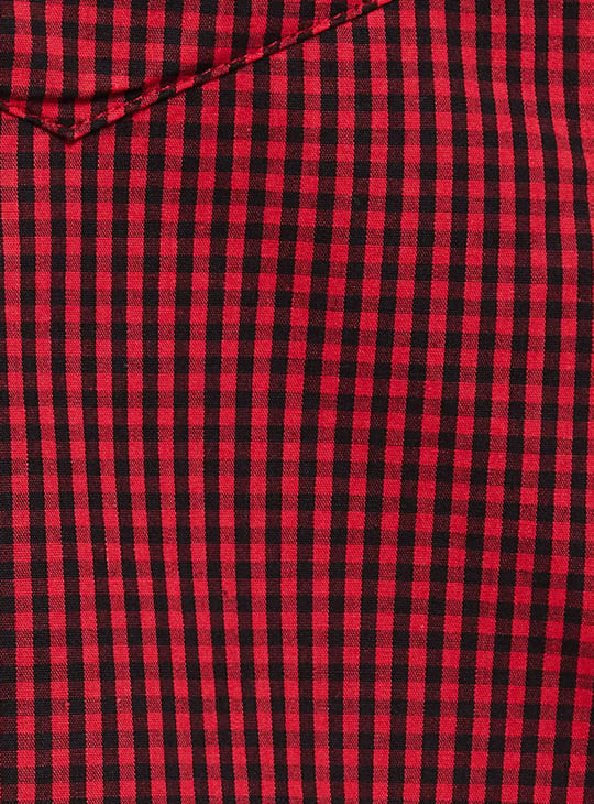 Men Checked Elasticated Boxers 