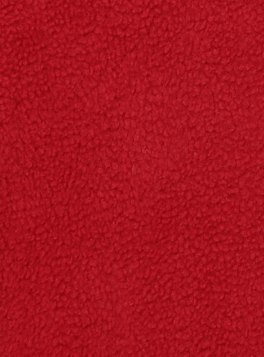 Boys Textured Zip Closure Winter Jacket 