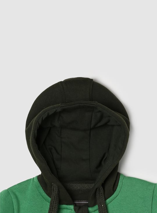 Boys Colourblock Sweatshirt with Hood