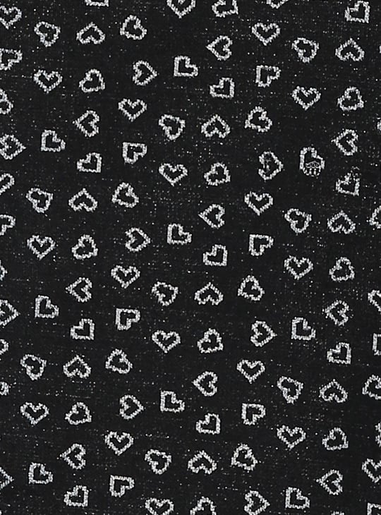 Girls Graphic Print High Neck Jacket 