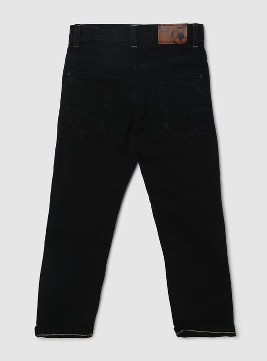 Boys Ribbed Moto Slim Fit Jeans