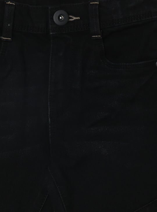 Boys Ribbed Moto Slim Fit Jeans