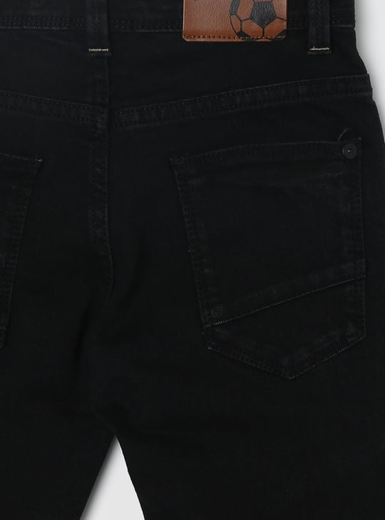 Boys Ribbed Moto Slim Fit Jeans