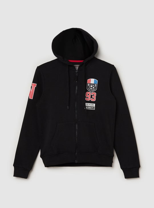 Boys Printed Hooded Medium Sweatshirt