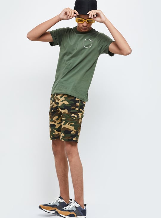 Boys Typographic Printed Crew Neck T-shirt 