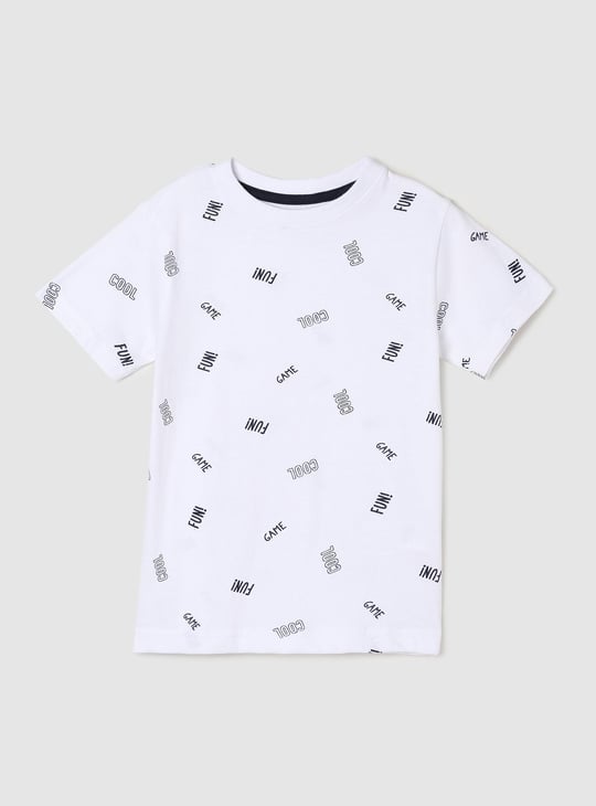 Boys Graphic Printed Crew Neck T-shirt 