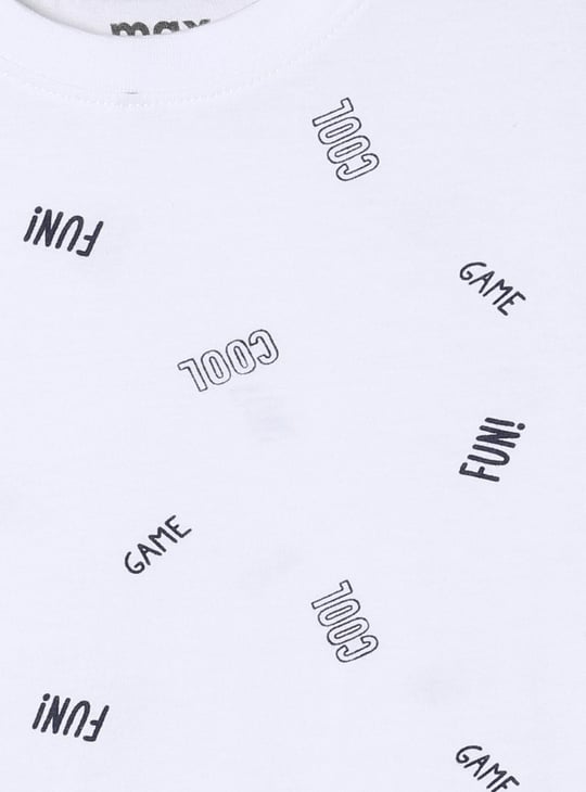 Boys Graphic Printed Crew Neck T-shirt 