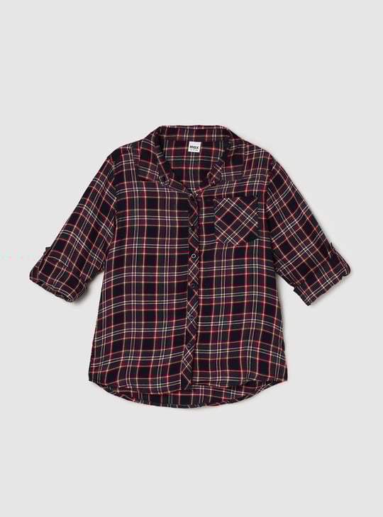 Checkered Shirt Girls Shirt Flipkart Roadster Women Navy Blue Pink