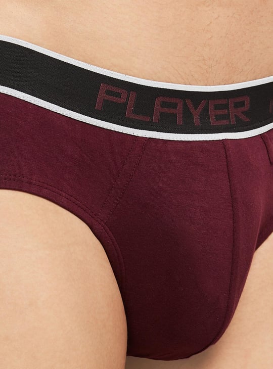 Men Colourblock Elasticated Waist Brief - Pack of 2