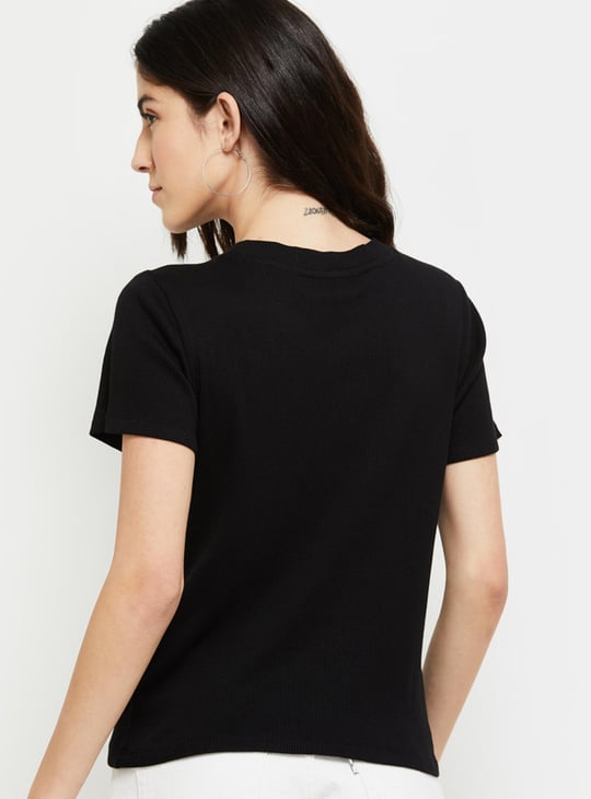 Women Ribbed T-shirt