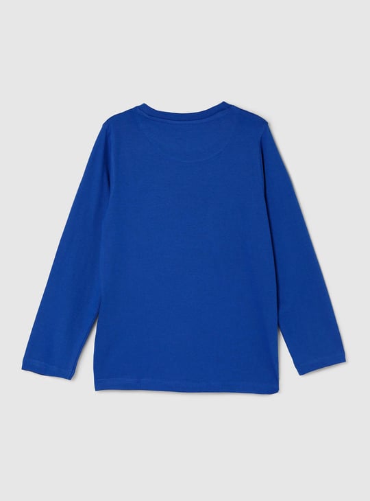 Boys Superman Print Full Sleeves T-shirt 