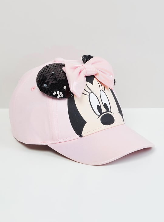 Girls Minnie Mouse Embellished Cap