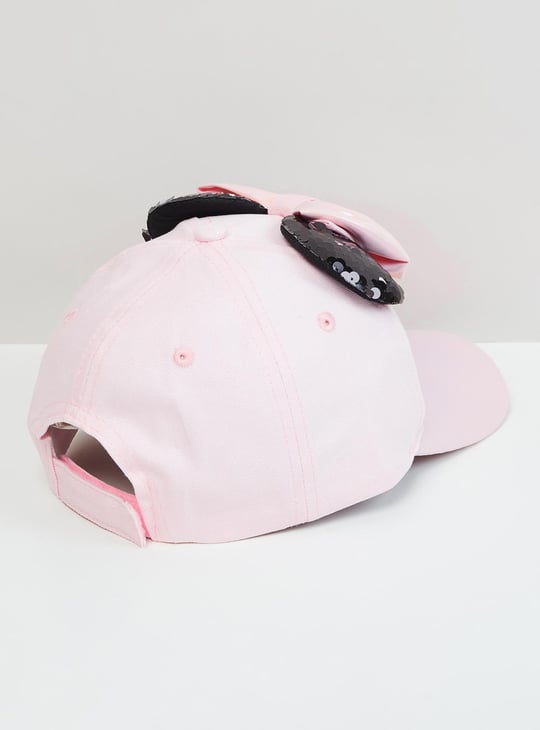 Girls Minnie Mouse Embellished Cap