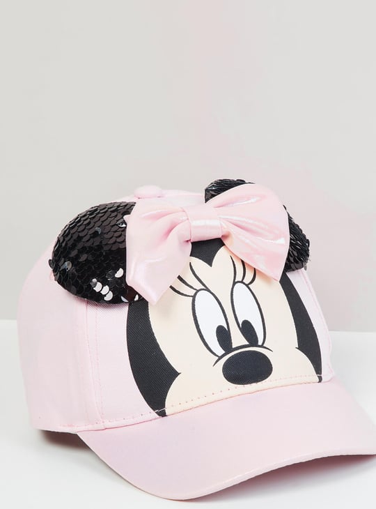 Girls Minnie Mouse Embellished Cap