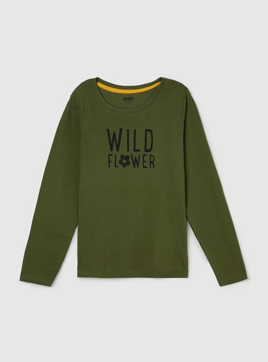 Girls Printed Long Sleeve T-shirt