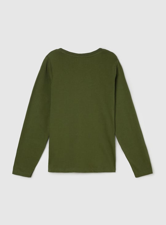 Girls Printed Long Sleeve T-shirt