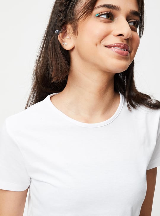 Girls Plaid Pinafore Dress with T-shirt