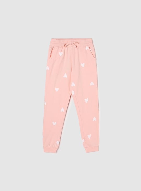 Girls Printed Knit Joggers