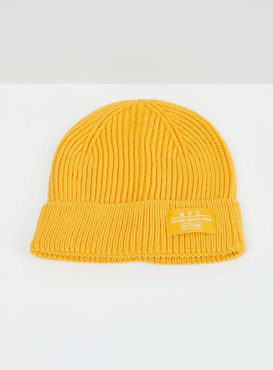 Women Textured Beanie Cap 