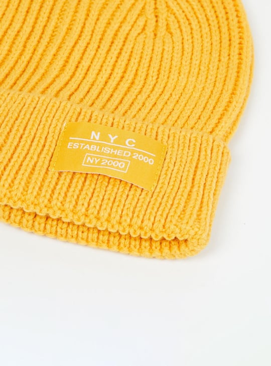 Women Textured Beanie Cap 