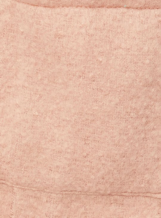 Women Solid Muffler with Pockets