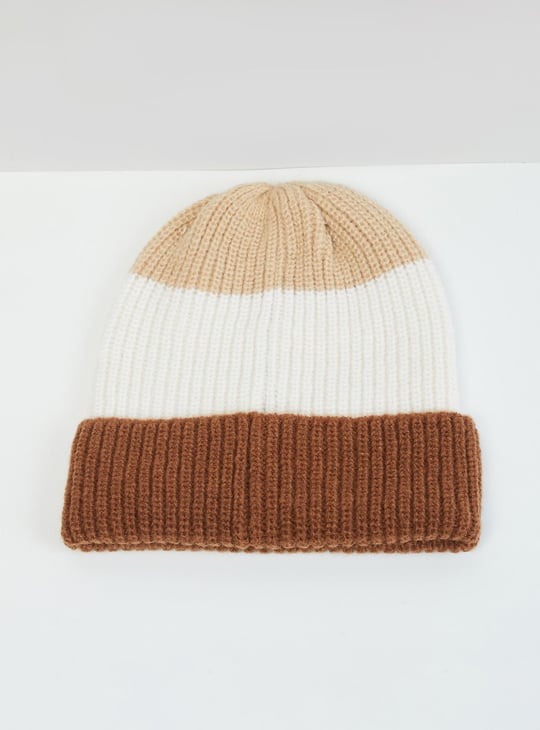 Men Striped Beanie