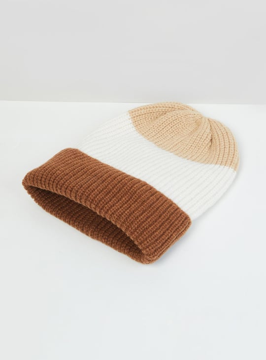 Men Striped Beanie