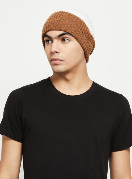 Men Striped Beanie