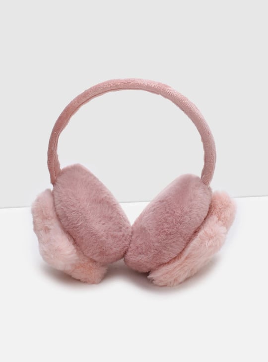 Women Textured Star Detailed Earmuffs