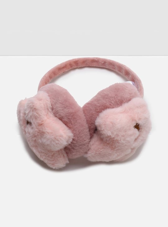 Women Textured Star Detailed Earmuffs