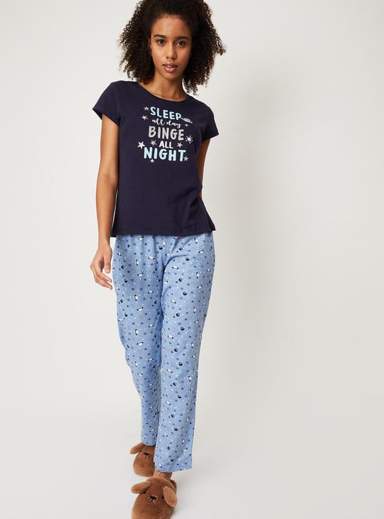 Women Printed PJ Set