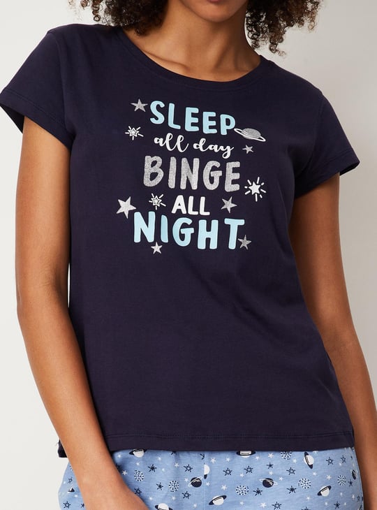 Women Printed PJ Set