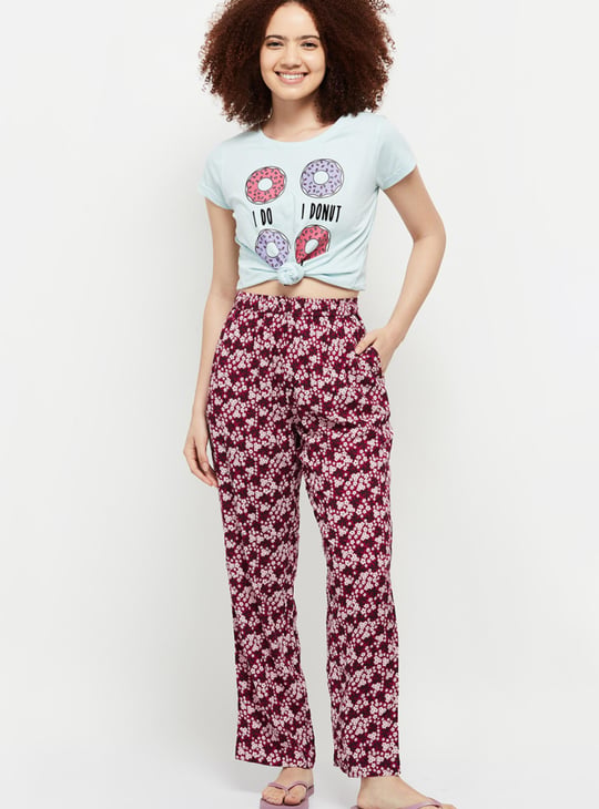 Women Printed Elasticated Lounge Pants