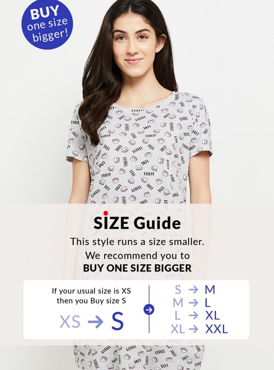 Women Printed Lounge Chemise - Pack of 2