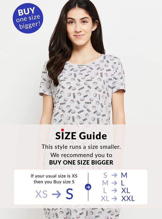 Women Printed Lounge Chemise - Pack of 2