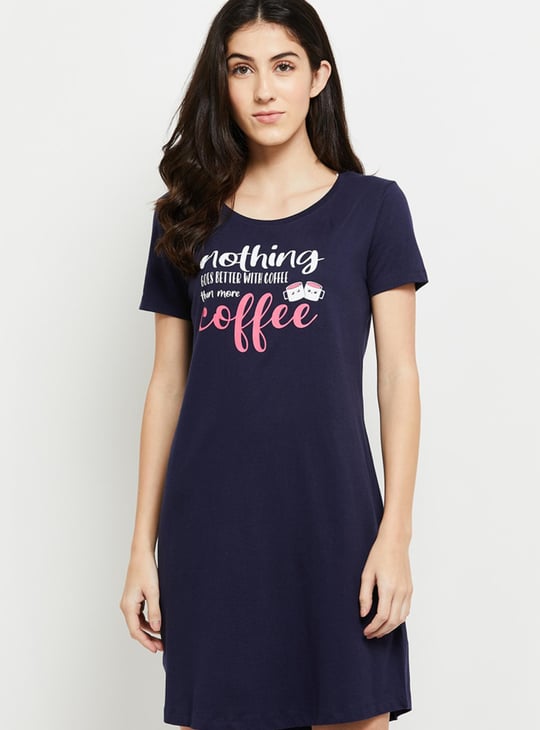 Women Printed Lounge Chemise - Pack of 2
